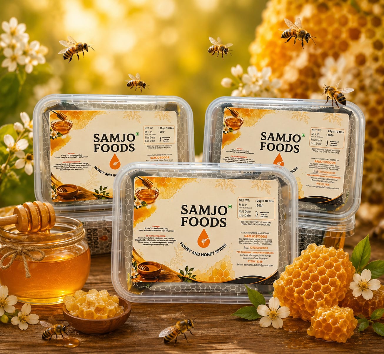 Samjo Foods Organic Honey Collection